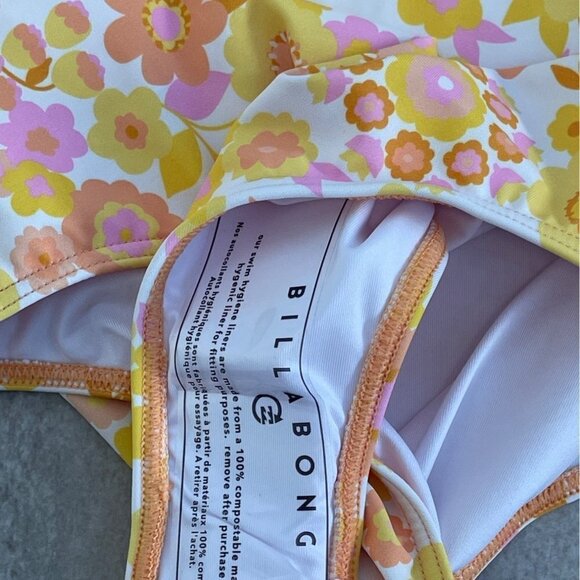 Billabong Girls Swimsuit Sz 14 Wildflower Long Sleeve One Piece UPF 50 Rashguard - Picture 9 of 10